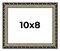 10x8 Solid Wood Antique Picture Frame with UV-Resistant Acrylic & Acid-Free Backing, Available in 4 Finishes: Bronze, Gold, Silver, and Gold with Black